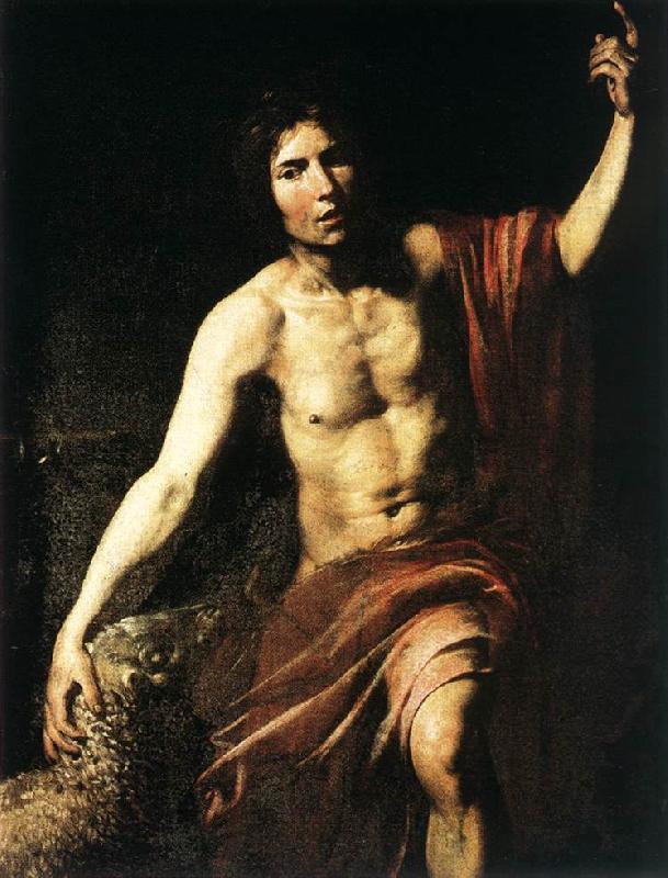 VALENTIN DE BOULOGNE St John the Baptist wet